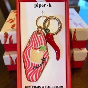 Piper K 🌶️  Margarita Hot pepper Key Chain/Bag Charm